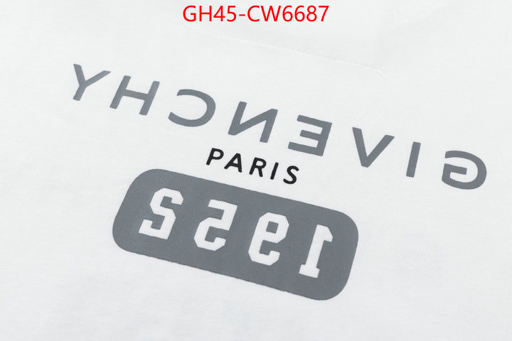 Clothing-Givenchy,luxury fake ,ID: CW6687,$: 45USD