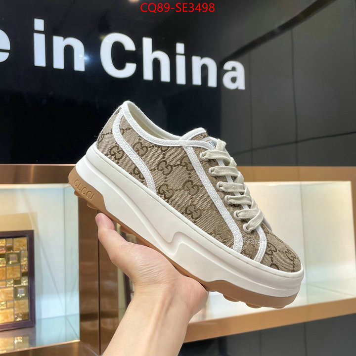 Women Shoes-Gucci,fake aaaaa , ID: SE3498,$: 89USD