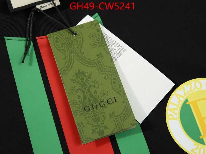 Clothing-Gucci,2023 replica , ID: CW5241,$: 49USD