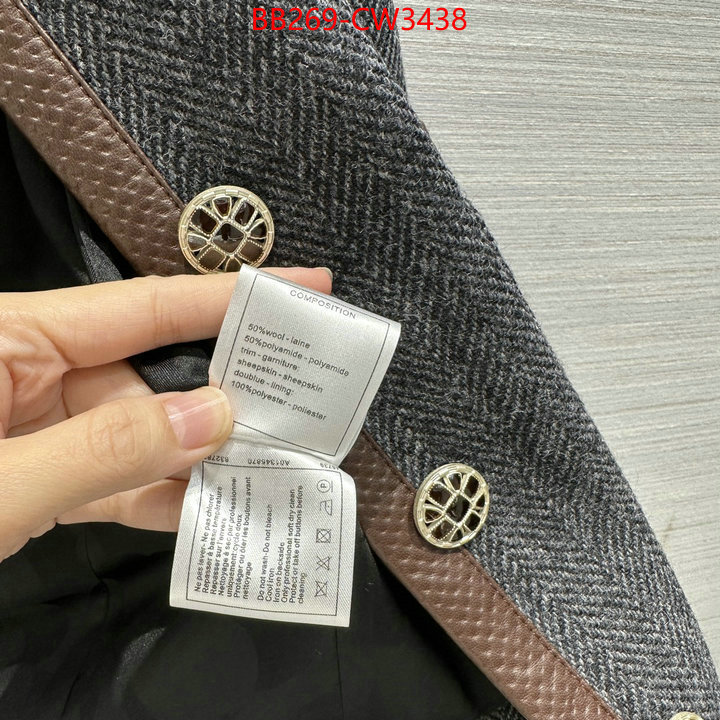 Clothing-Chanel,best quality fake , ID: CW3438,$: 269USD