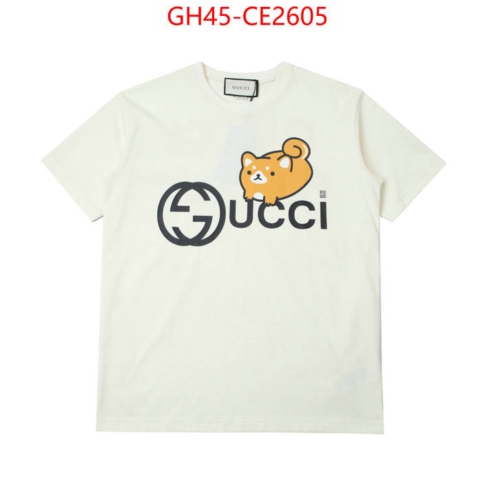 Clothing-Gucci,2023 replica wholesale cheap sales online , ID: CE2605,$: 45USD