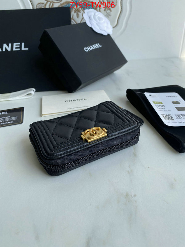 Chanel Bags(TOP)-Wallet-,ID: TW906,$: 59USD