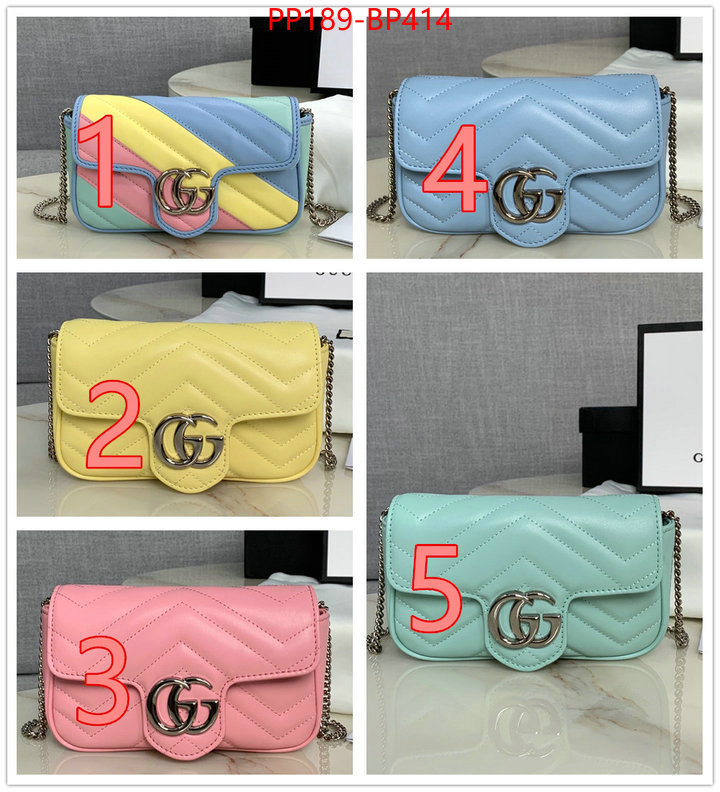 Gucci Bags(TOP)-Marmont,ID: BP414,$:189USD