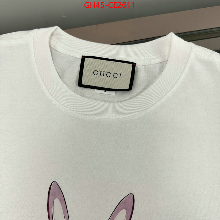 Clothing-Gucci,designer replica , ID: CE2611,$: 45USD