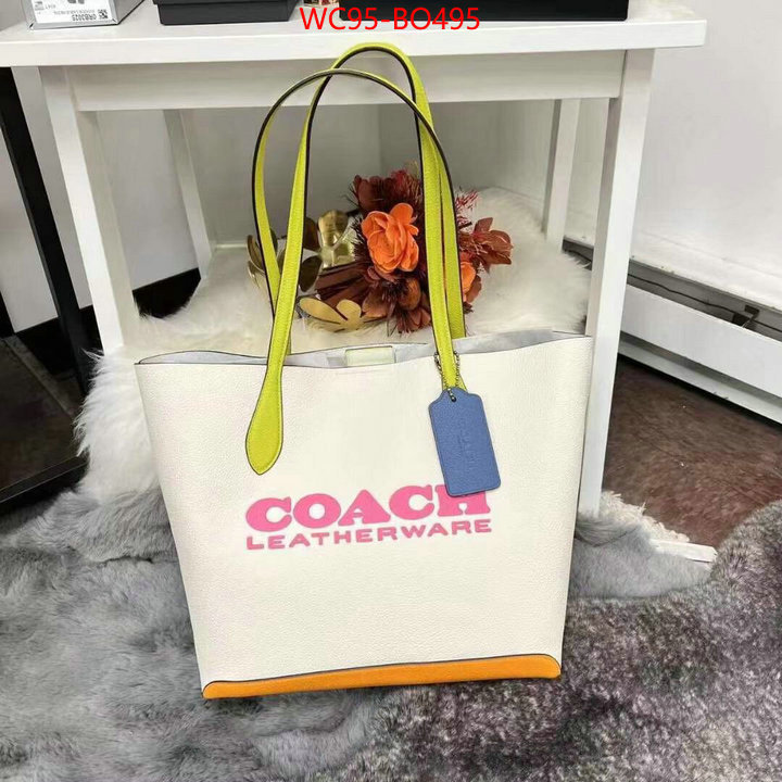 Coach Bags(4A)-Tote-,replica 1:1 high quality ,ID: BO495,$: 95USD
