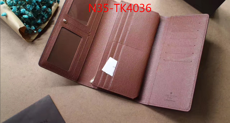 LV Bags(4A)-Wallet,ID: TK4036,$: 35USD