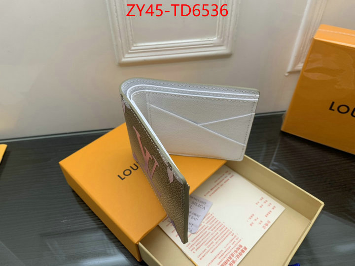 LV Bags(4A)-Wallet,replica for cheap ,ID: TD6536,$: 45USD