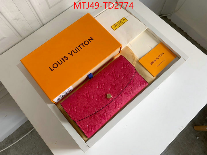 LV Bags(4A)-Wallet,ID: TD2774,$: 49USD