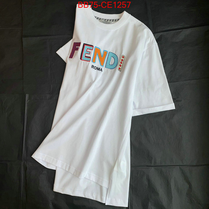 Clothing-Fendi,what is a 1:1 replica , ID: CE1257,$: 75USD