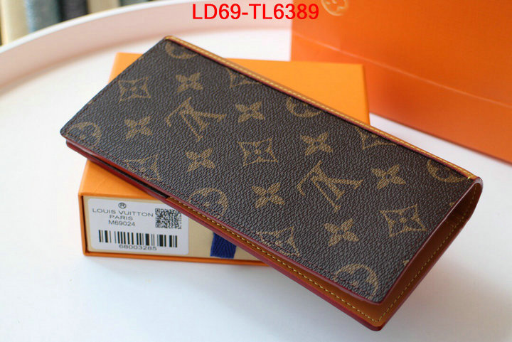 LV Bags(TOP)-Wallet,ID:TL6389,$: 69USD