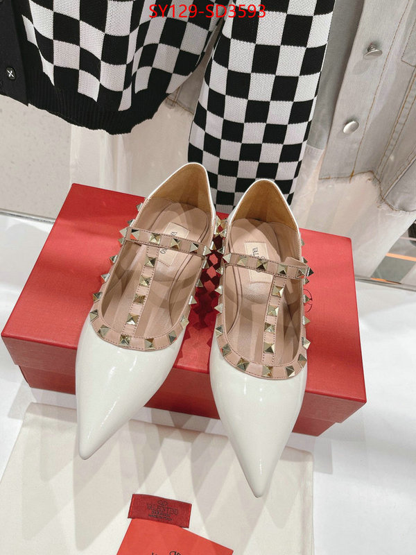 Women Shoes-Valentino,wholesale 2023 replica , ID: SD3593,$: 129USD