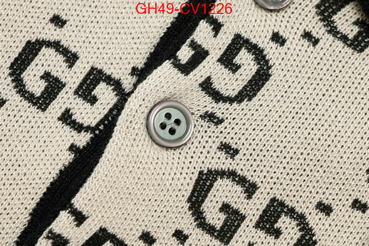 Clothing-Gucci,cheap online best designer , ID: CV1226,$: 49USD