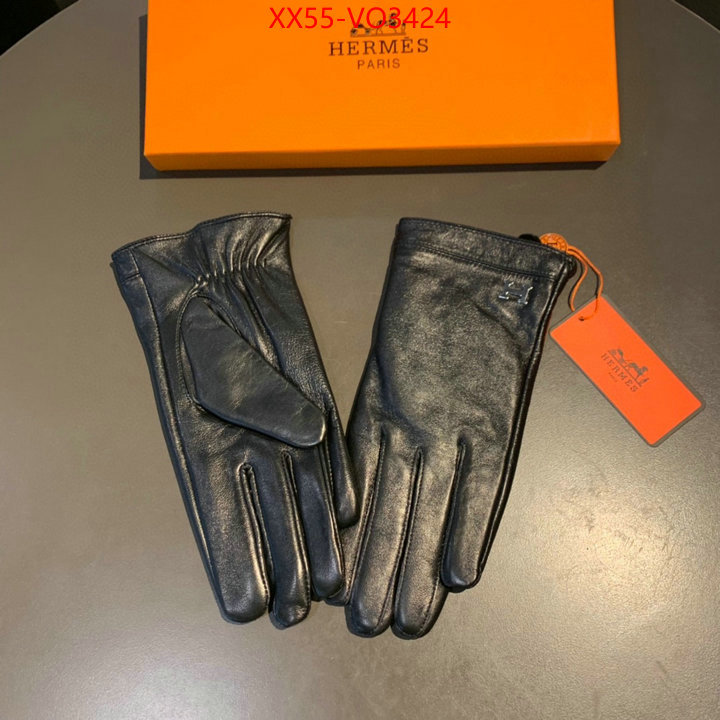 Gloves-Hermes,replica 1:1 , ID: VO3424,$: 55USD