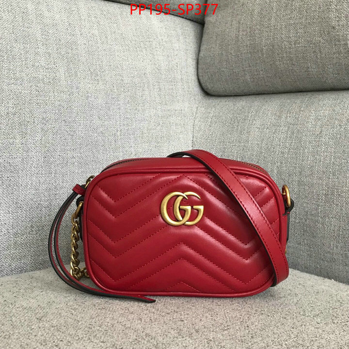 Gucci Bags(TOP)-Marmont,ID: BP377,$: 195USD
