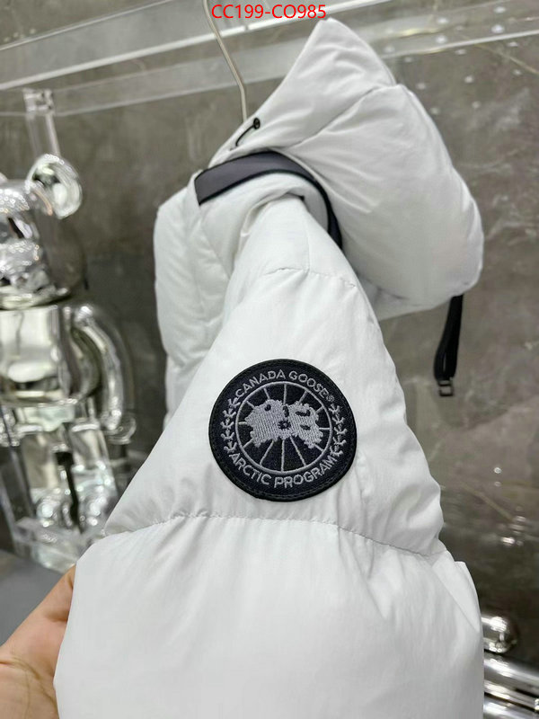 Down jacket Men-Canada Goose,buy first copy replica , ID: CO985,$: 199USD