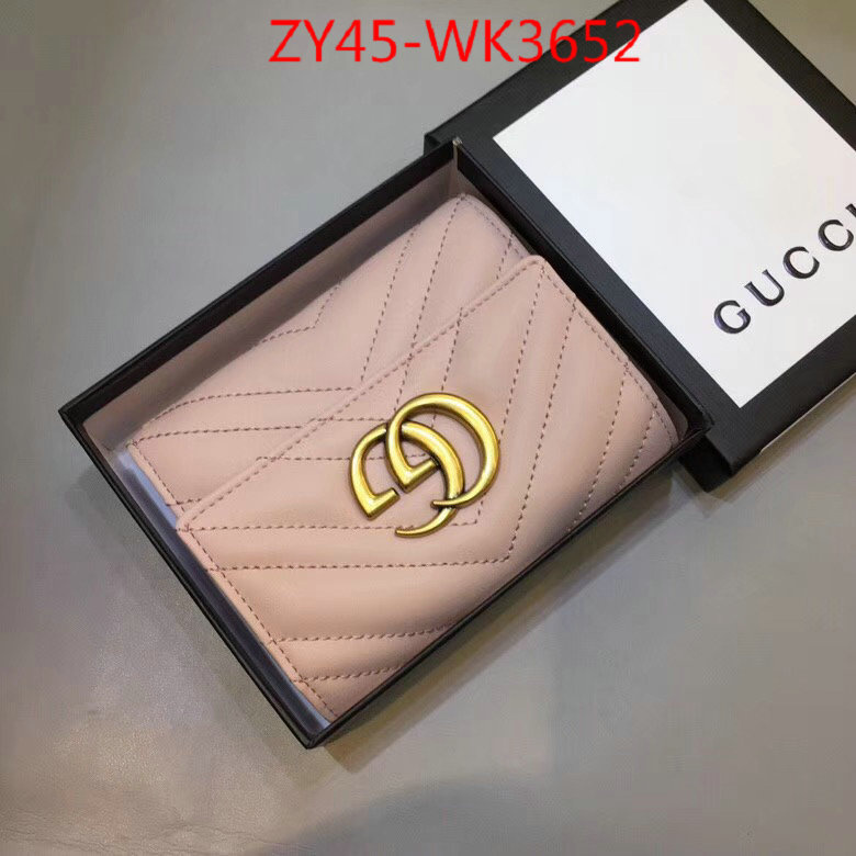 Gucci Bags(4A)-Wallet-,ID: WK3652,$:45USD