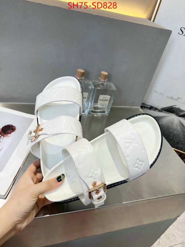 Women Shoes-LV,top perfect fake , ID: SD828,$: 75USD