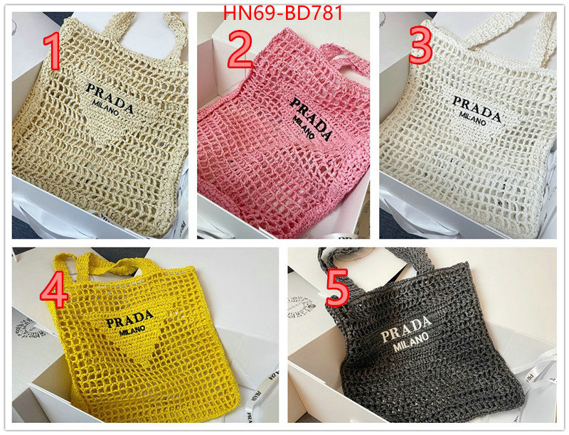 Prada Bags(4A)-Handbag-,we curate the best ,ID: BD781,$: 69USD