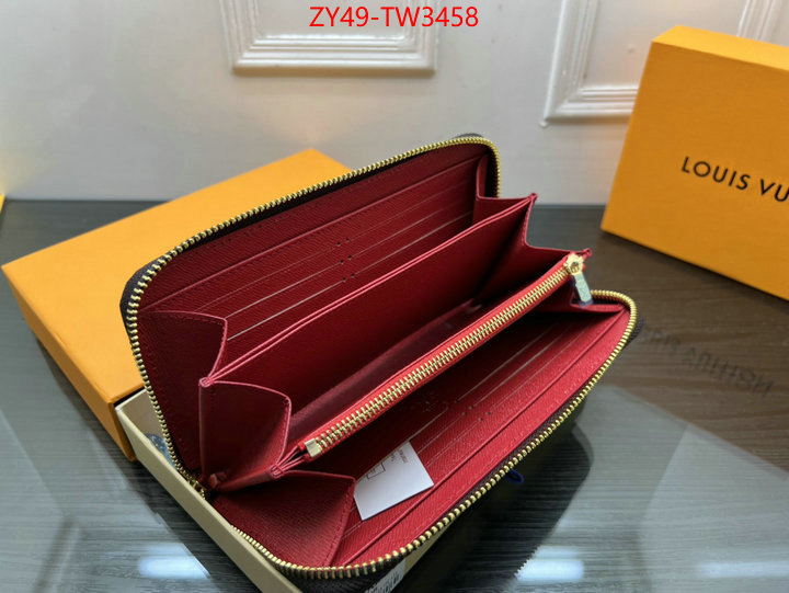 LV Bags(4A)-Wallet,wholesale 2023 replica ,ID: TW3458,$: 49USD