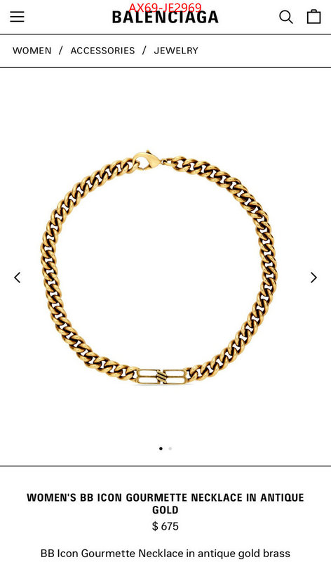 Jewelry-Balenciaga,buy online ,ID: JE2969,$: 69USD