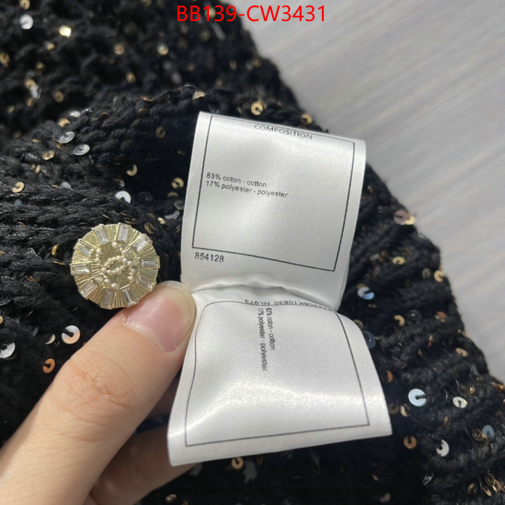 Clothing-Chanel,replcia cheap from china ,ID: CW3431,$: 139USD