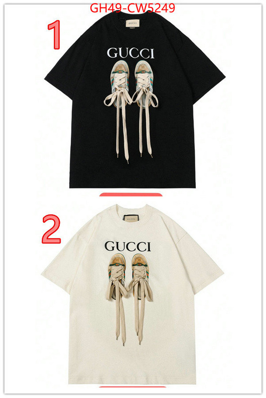 Clothing-Gucci,2023 perfect replica designer , ID: CW5249,$: 49USD