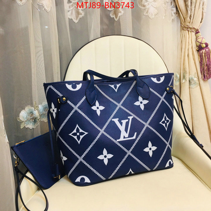 LV Bags(4A)-Neverfull-,wholesale replica shop ,ID: BN3743,$: 89USD