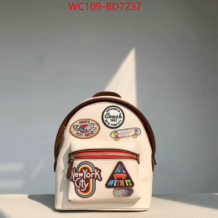 Coach Bags(4A)-Backpack-,best quality designer ,ID: BD7237,$: 109USD