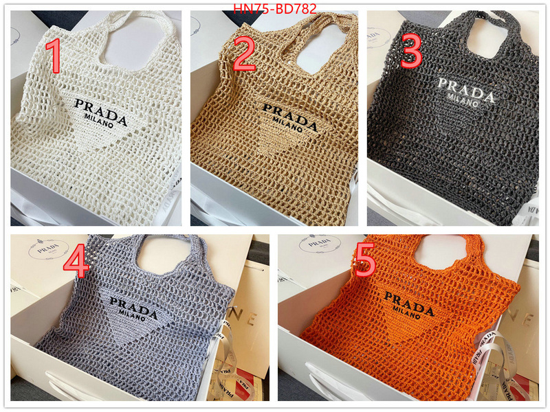 Prada Bags(4A)-Handbag-,what's best ,ID: BD782,$: 75USD