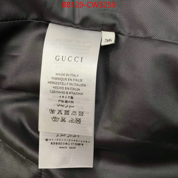 Clothing-Gucci,buying replica , ID: CW3258,$: 129USD