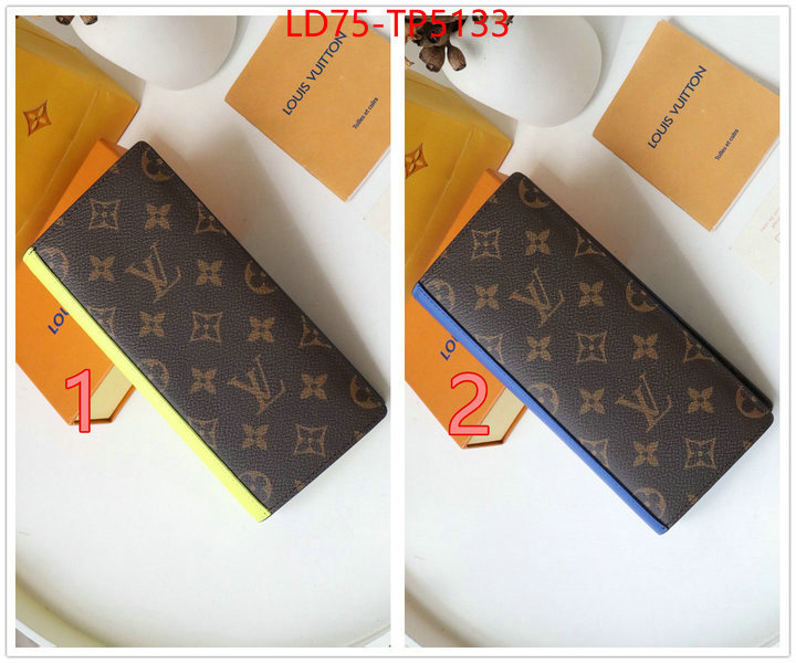 LV Bags(TOP)-Wallet,ID: TP5133,$: 75USD