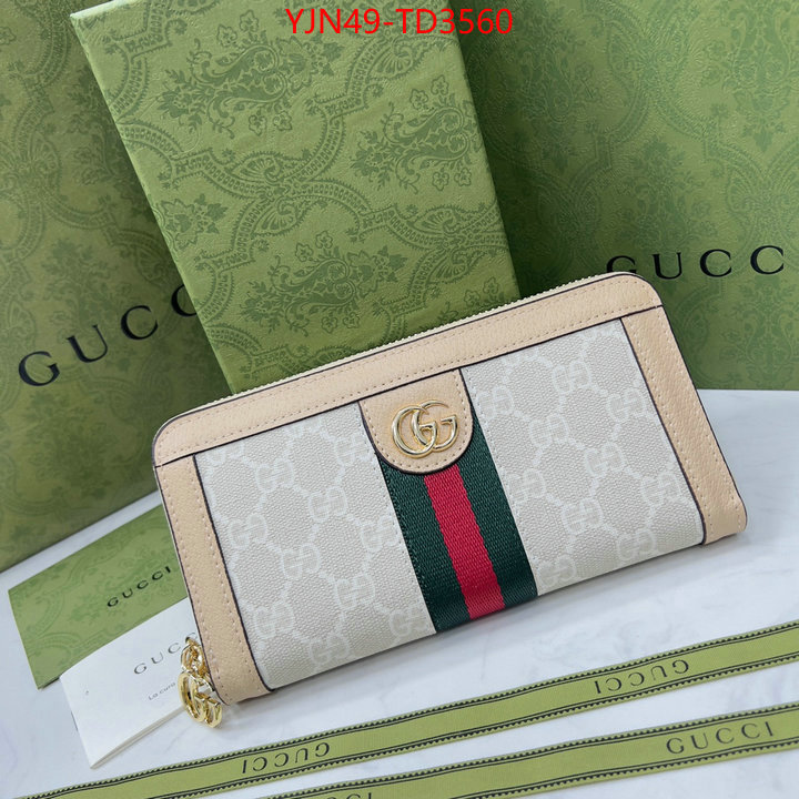 Gucci Bags(4A)-Wallet-,wholesale 2023 replica ,ID: TD3560,$: 49USD