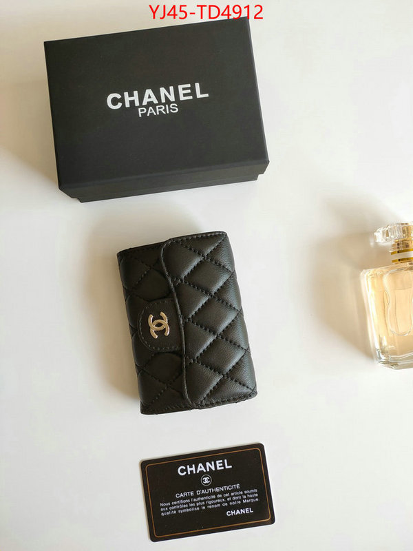 Chanel Bags(4A)-Wallet-,ID: TD4912,$: 45USD