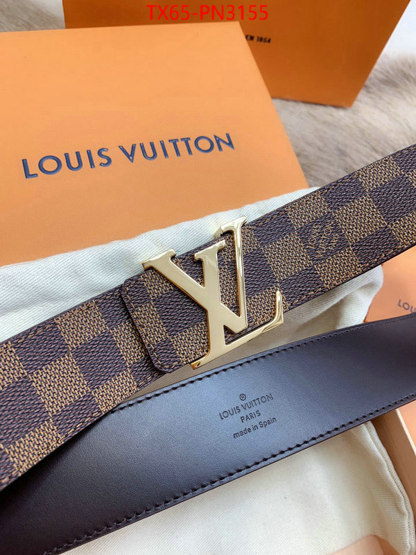 Belts-LV,shop the best high authentic quality replica , ID: PN3155,$: 65USD