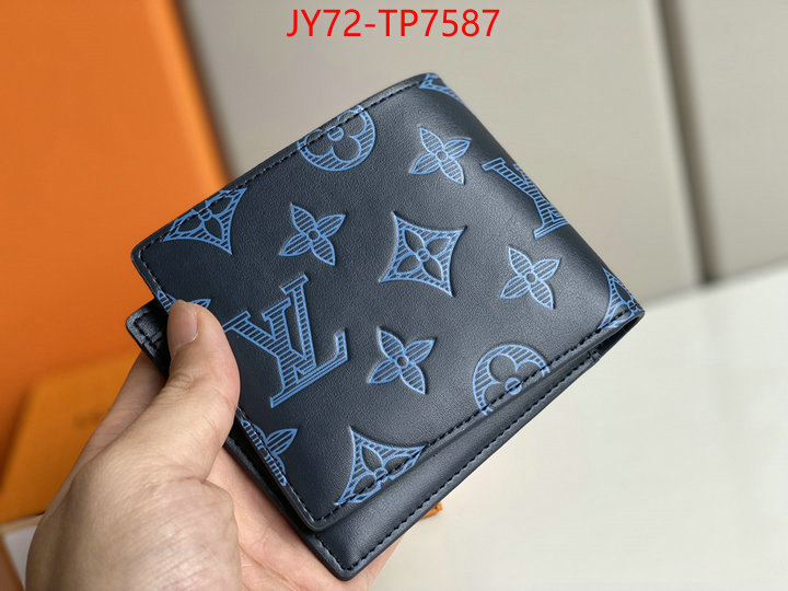 LV Bags(TOP)-Wallet,ID: TP7587,$: 72USD