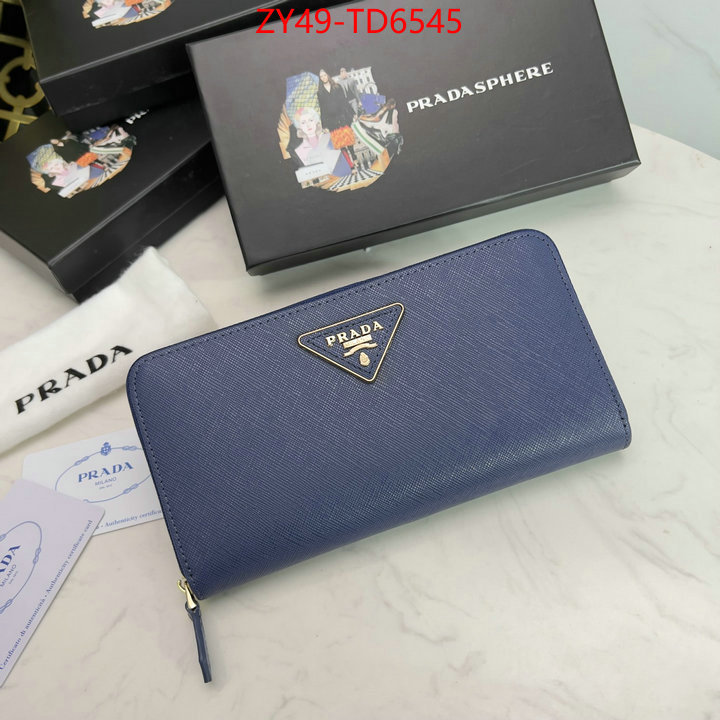 Prada Bags(4A)-Wallet,buy replica ,ID: TD6545,$: 49USD