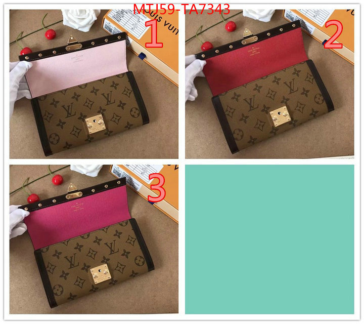 LV Bags(4A)-Wallet,ID: TA7343,$: 59USD