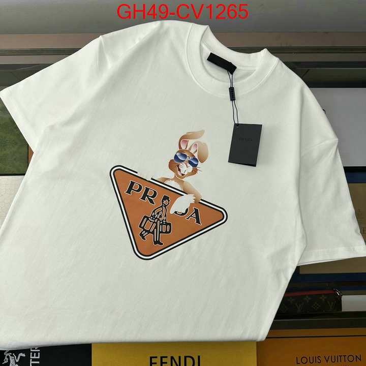 Clothing-Prada,shop cheap high quality 1:1 replica , ID: CV1265,$: 49USD