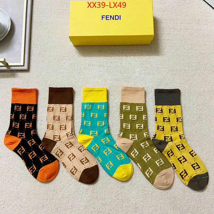 Sock-Fendi,sale outlet online , ID:LX49,$: 39USD