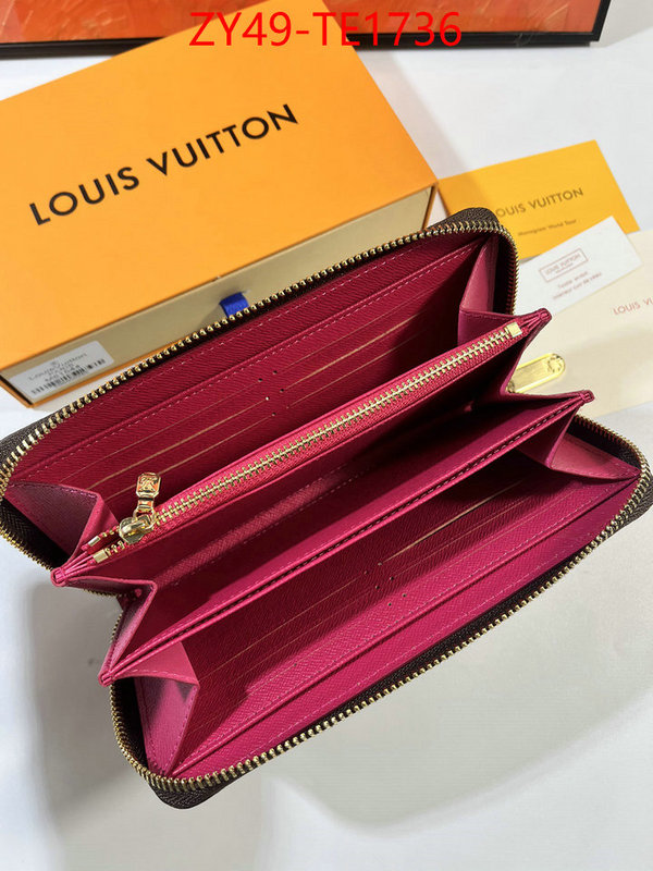 LV Bags(4A)-Wallet,buying replica ,ID: TE1736,$: 49USD