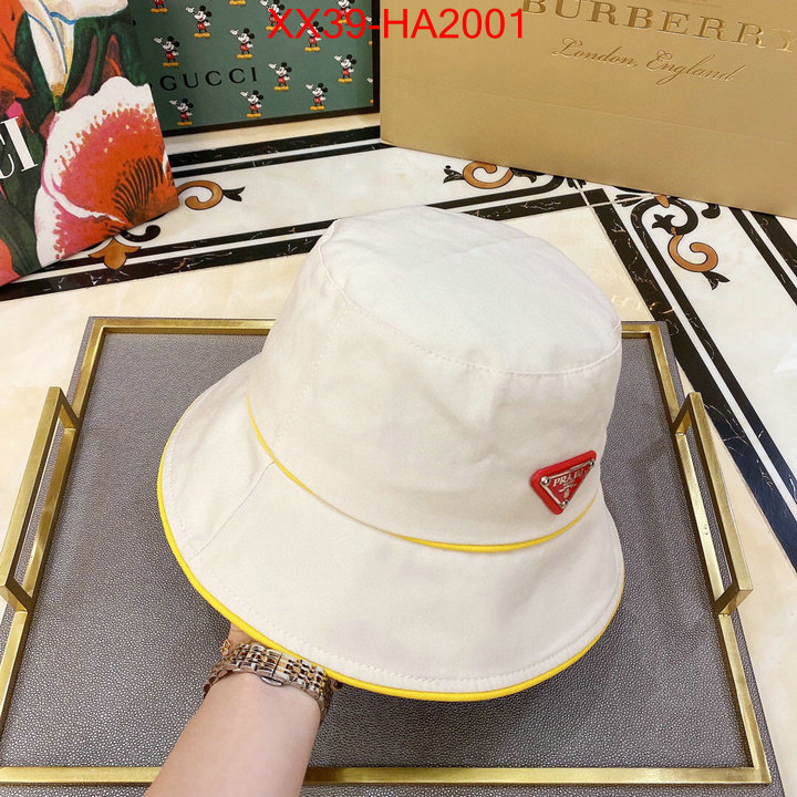 Cap (Hat)-Prada,replica aaaaa+ designer , ID:HA2001,$: 39USD