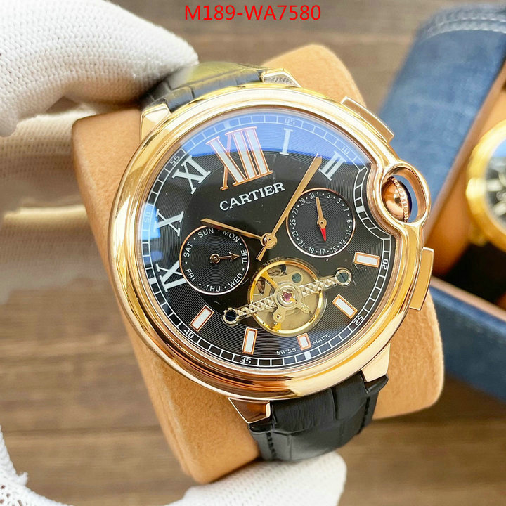 Watch(4A)-Cartier,aaaaa+ quality replica ,ID: WA7580,$: 189USD