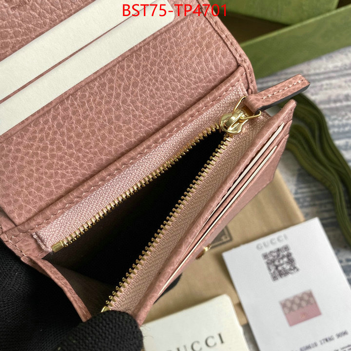 Gucci Bags(TOP)-Wallet-,ID: TP4701,$: 75USD