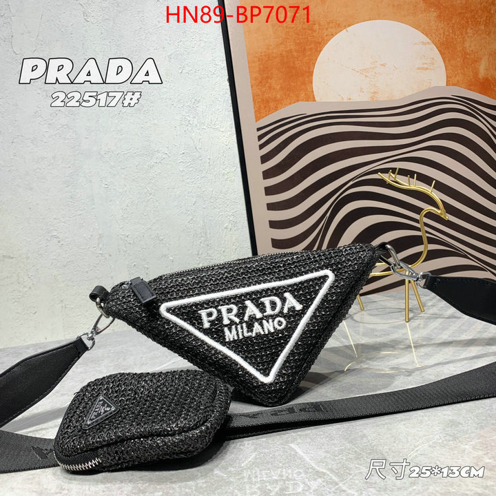 Prada Bags(4A)-Triangle,mirror copy luxury ,ID: BP7071,$: 89USD