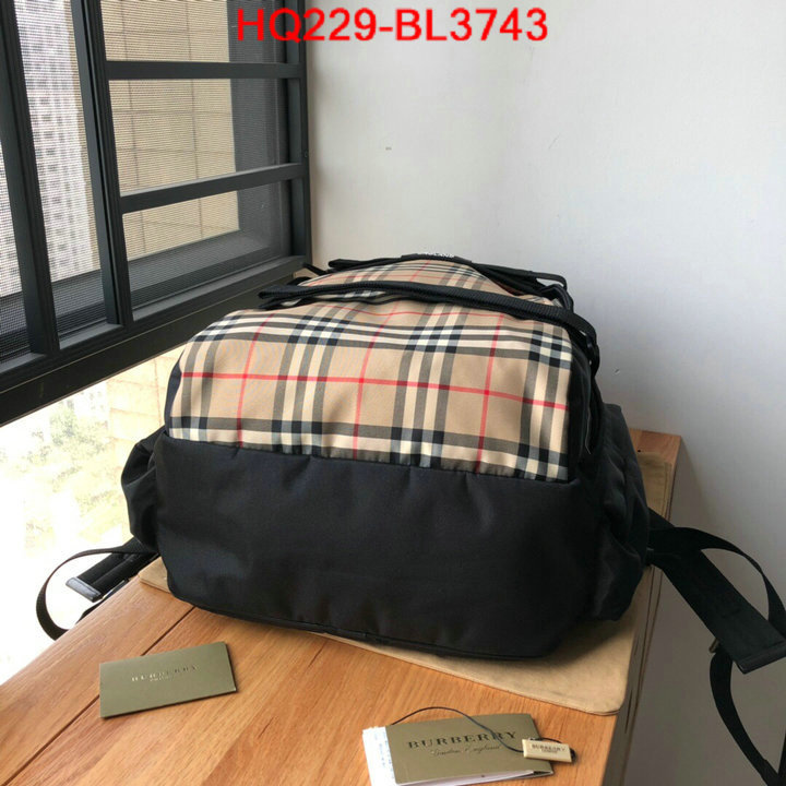 Burberry Bags(TOP)-Backpack-,practical and versatile replica designer ,ID: BL3743,$: 229USD