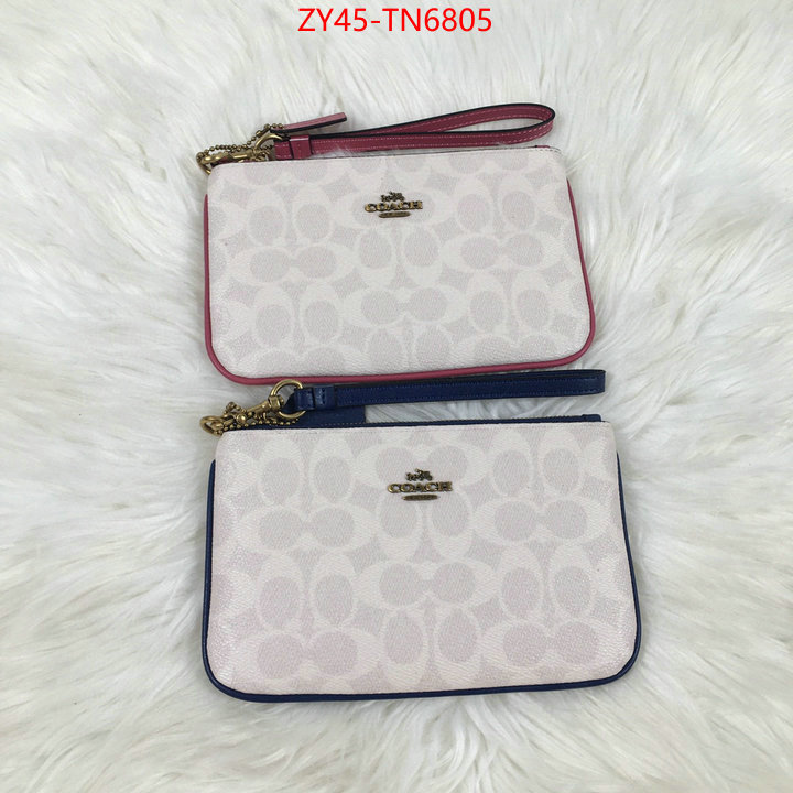 Coach Bags(4A)-Wallet,high quality aaaaa replica ,ID: TN6805,$: 45USD