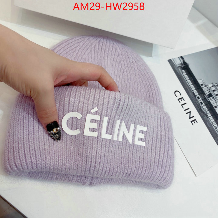 Cap (Hat)-Celine,buy first copy replica , ID: HW2958,$: 29USD