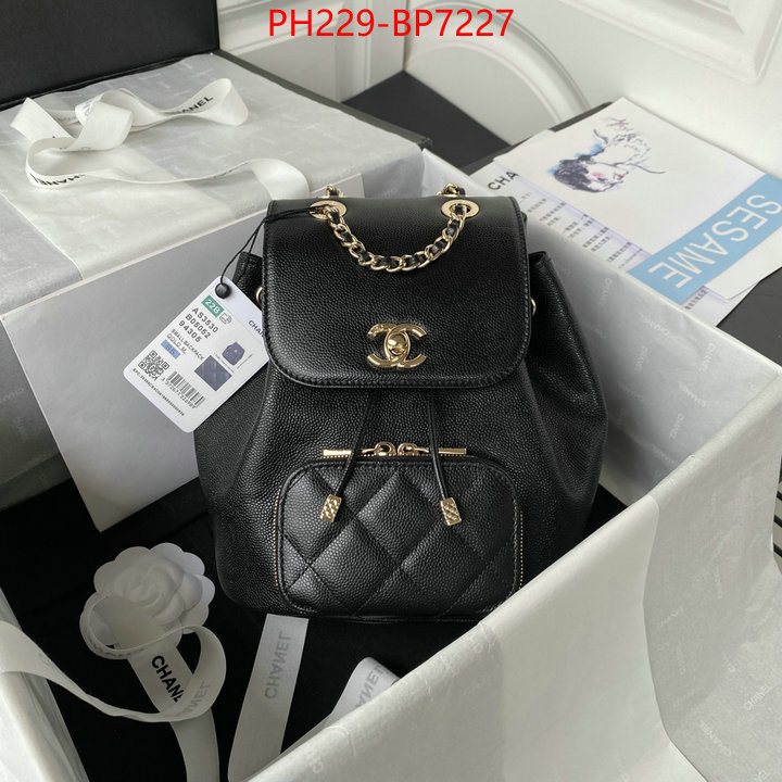 Chanel Bags(TOP)-Backpack-,ID: BP7227,$: 229USD