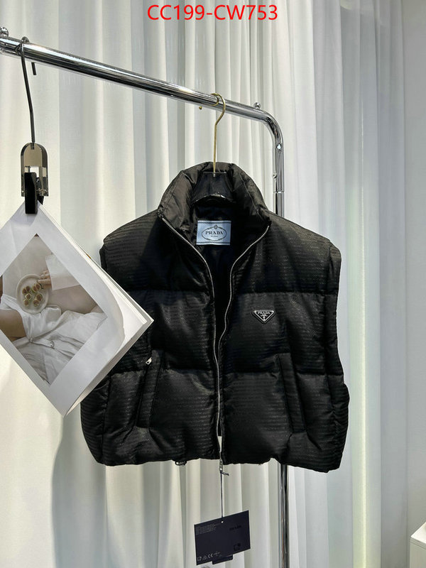 Down jacket Women-Prada,top quality fake , ID: CW753,$: 199USD