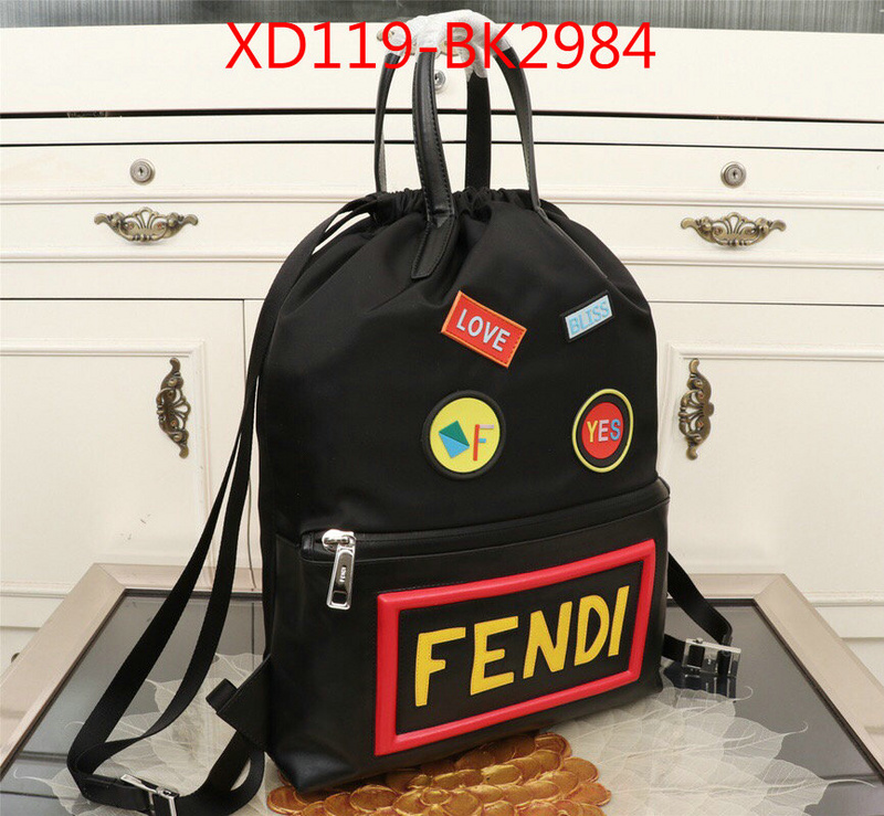 Fendi Bags(4A)-Backpack-,where to find best ,ID: BK2984,$:119USD